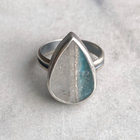 Gilalite in Quartz Ring, Size 8.5